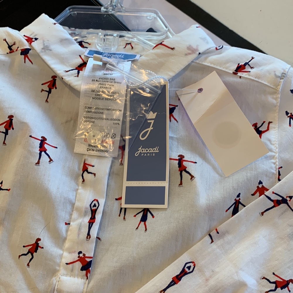 NWT Jacadi Paris girls tunic/blouse - Picture 8 of 9